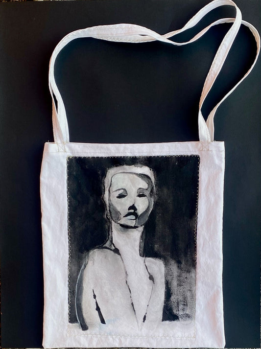 HAND-PAINTED TOTE BAG - OBSCURA